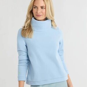 Dudley Stephens Ice Blue Park Slope Turtleneck Vello Fleece